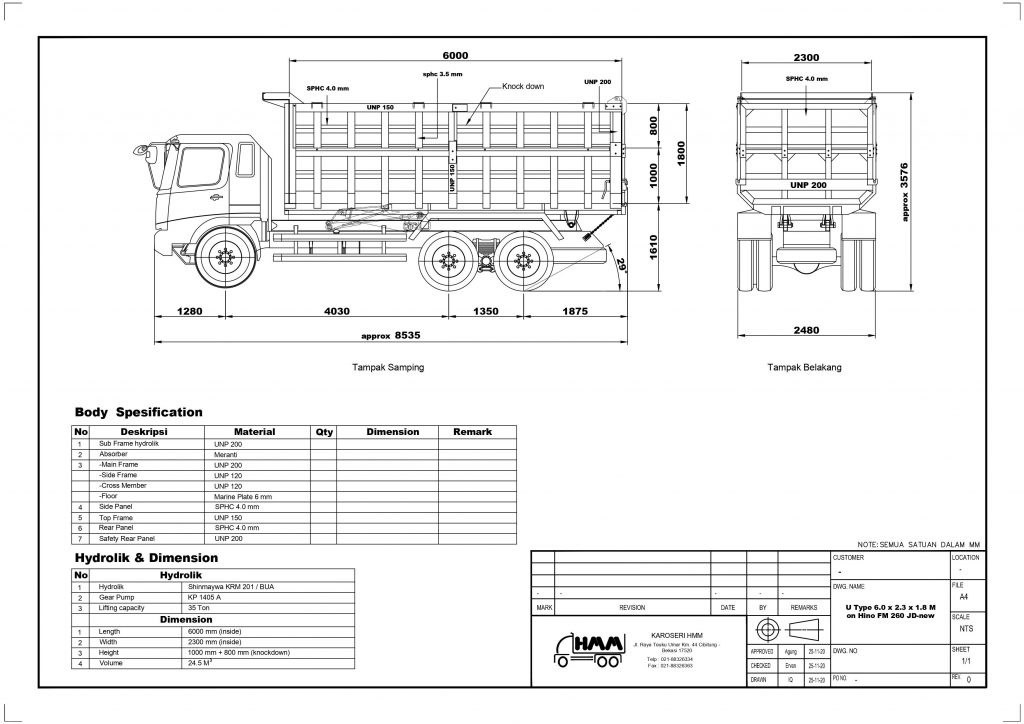 karoseri hino ranger